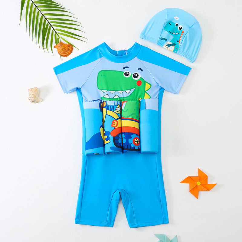 Dino Explorer Confident Splash adjustable float swimsuit